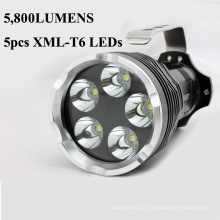 5800 Lumens Super Bright Pesquisa Luz LED Lanterna